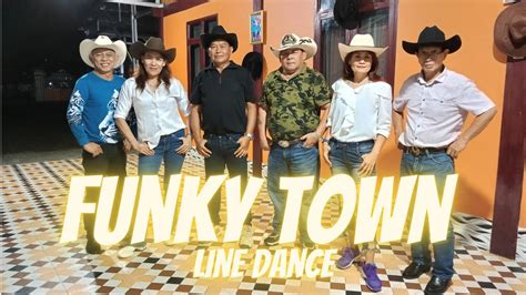 funky town line dance by rust country dance youtube