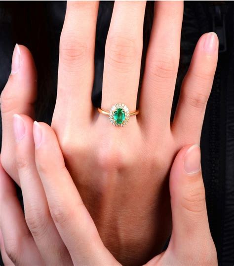 My advice is to always look for a solid cut (read: 1 Carat Halo Gemstone Green Emerald and Diamond Engagement ...