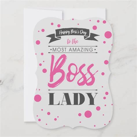 Happy Bosss Day Lady Card