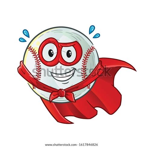 baseball super hero smiling cartoon mask stock vector royalty free 1617846826 shutterstock