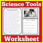 Science Tools Worksheet 5th Grade
