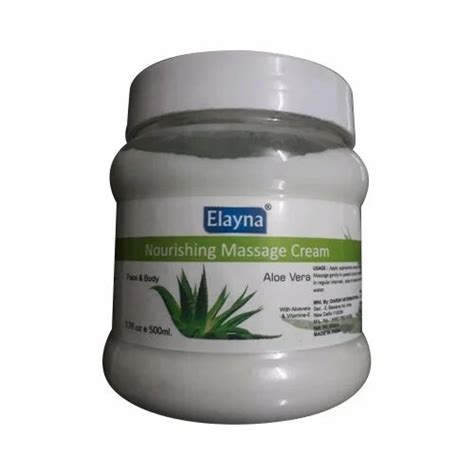 Elyana Aloe Vera Elayana Nourishing Massage Cream Pack Size 500 Ml At Rs 60piece In Delhi