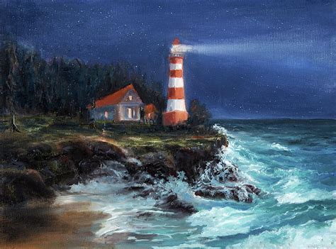 Paint By Numbers Kit For Adults Beginner Seascape Lighthouse Norway