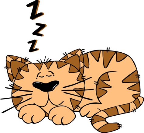 Cartoon Cat Sleeping Clip Art Animali Che Dormono Gatti Cartoni