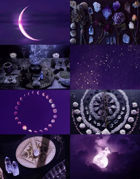 Purple Moon Witch For Anon Magic Aesthetic Purple Aesthetic Witch