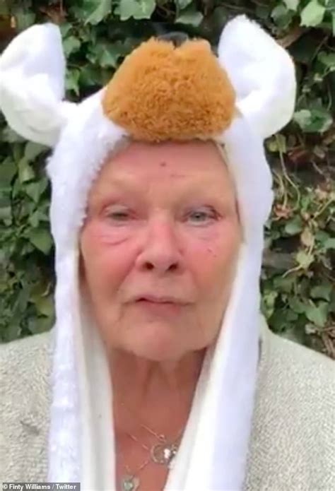 Judi Dench 85 Brings Some Light Relief As She Sends Message And Wears