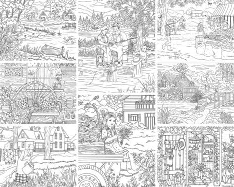 New country flags coloring pages for kids. Country Spring - Country Market - Printable Adult Coloring ...