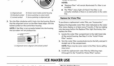 Kenmore 10689553100 User Manual ICE CUBE MAKER Manuals And Guides 1310110L