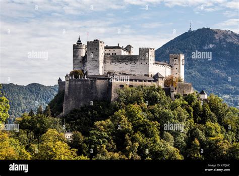 Hohensalzburg Castle In Salzburg Austria Stock Photo Alamy