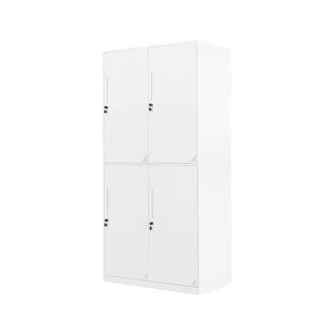 High Pressure Customized Four Door Metal Wardrobe Lockeroffice Four