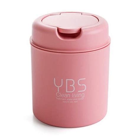 Pink garbage can in the street. Mini Dustbin Garbage Can Pink