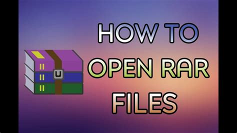 How To Open Rar Files Laptoppc Youtube