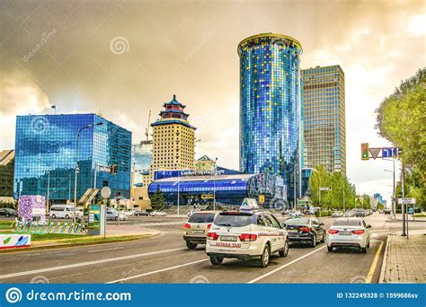Kazakhstan Astana Nurzhol Boulevard Editorial Stock Photo Image