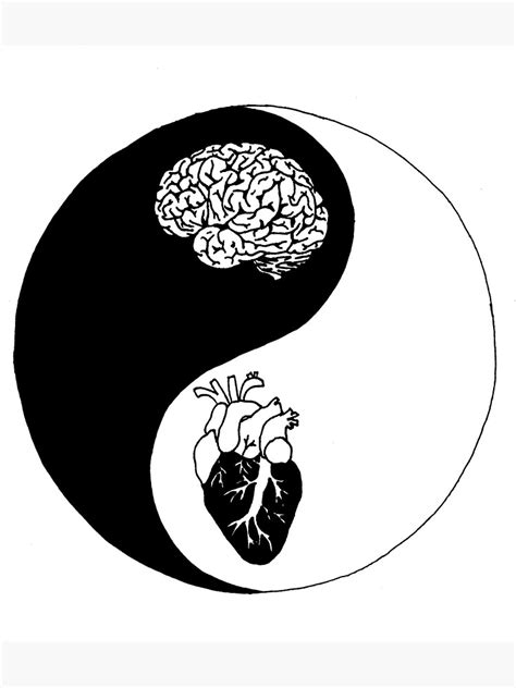 Yin Yangheart And Mind Sticker For Sale By Brynnen Smiles Redbubble