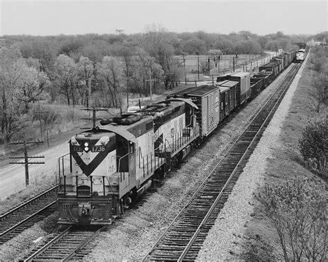 Chicago And North Western Train Hauls Freight Photograph By Chicago And