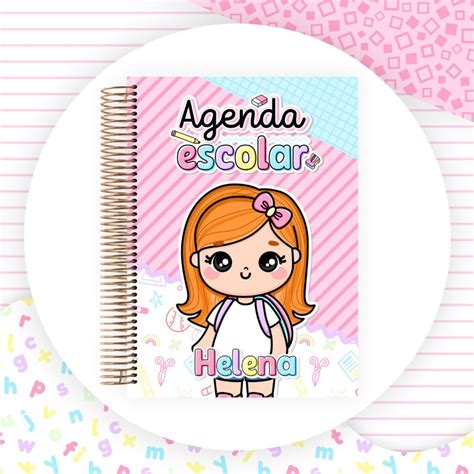 Agenda Escolar Infantil Personalizada 2024