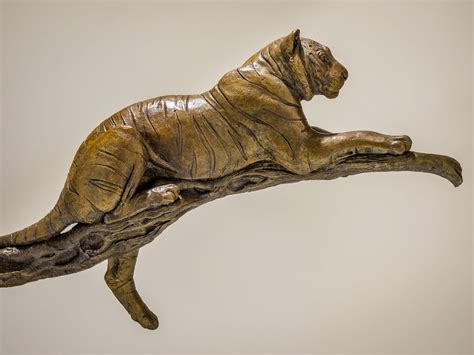 Bronze Tiger Sculpture £7995 - Nick Mackman Animal Sculpture
