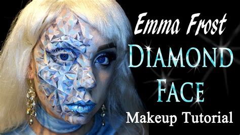Emma Frost Makeup Tutorial Diamond Face Makeup Youtube