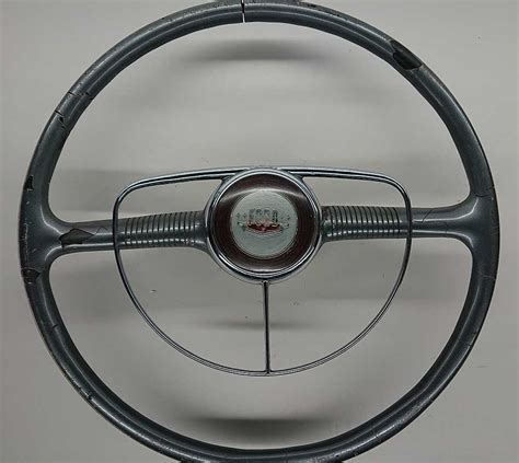 Steering Wheel With Horn Ring Ford 1950 Pre Sixties Vintage Auto