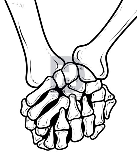 Skeleton Hand Drawing Tutorial At Getdrawings Free Download