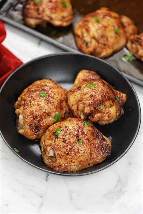 Baked Marinated Chicken Thighs Recipe Chicken Vibes