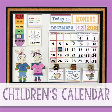 10 Free Printable Calendar Pages For Kids Printable Calendar Pages