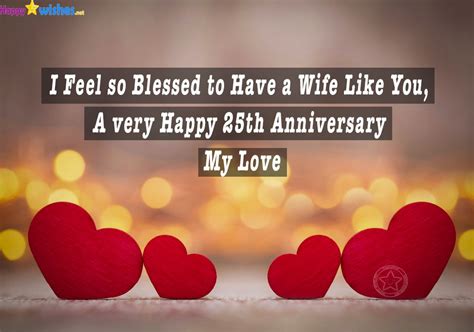 Happy 25th Anniversary Wishes For Wedding Quotes Messages Status Images