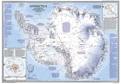 Antarctica Territories Map Poster Map Poster Antarctica Metal Posters