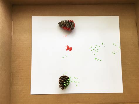 Pinecone Painting Process Art With Nature Little Bins For Little Hands