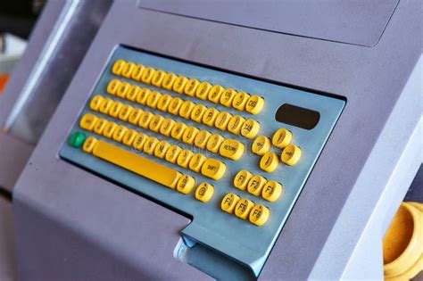 Built In Color Keyboard With Yellow Mechanical Buttons For The Computer