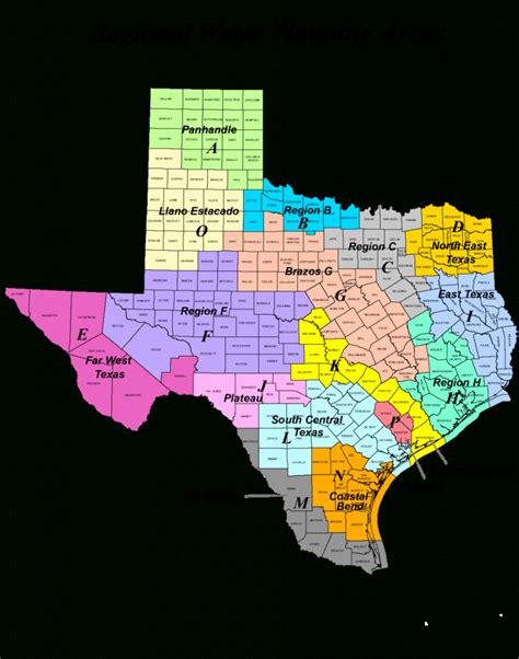 Texas Map Regions Mcandrewregionsoftexas Licensed For Non Commercial
