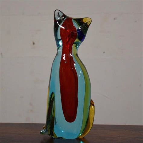 Italian Modern Murano Glass Cat Chairish