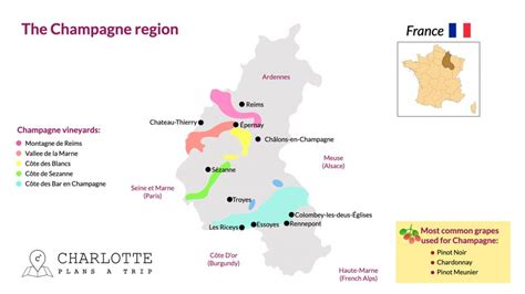 Champagne Region France Map World Of Light Map