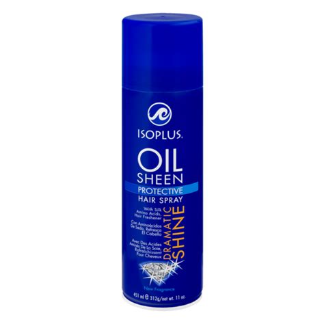 Concentrated oil sheen formula quickly adds sparkle, sheen and life. Isoplus Oil Sheen Hair Spray (1 oz) - Instacart