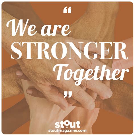 Together We Are Strong Together Were Strong Lettering Raised Fist