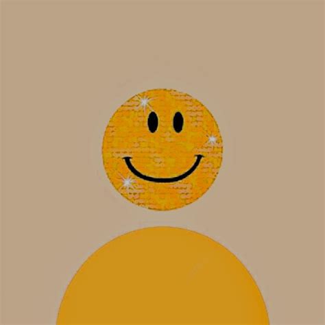 Yellow Indie Smiley Face Icon Cute Profile Pictures Creative Profile