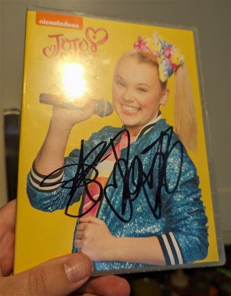 Jojo Siwa Very Rare Genuine Hand Signed Autograph Dvd Box Set