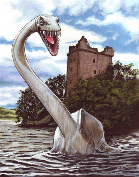 Original Illustration Loch Ness Monster On Storenvy