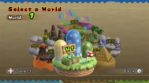 New Super Mario Bros Wii Map