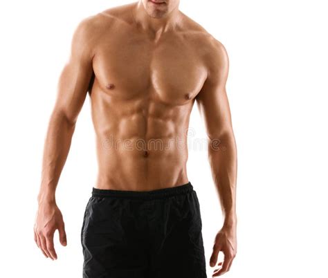 Half Naked Body Of Muscular Man Stock Photo Image Of Person Perfect