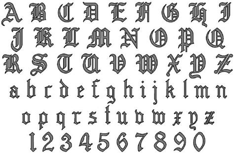 Fancy Letters Of The Alphabet Old English Calligraphy Alphabet