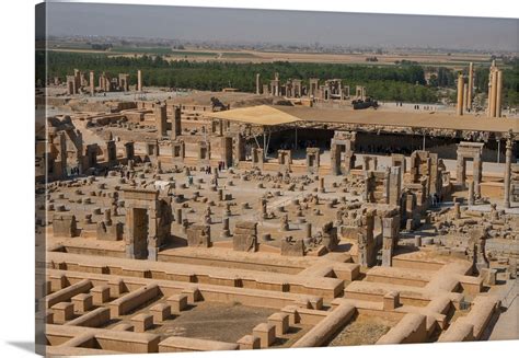 Overview Of Persepolis From Tomb Of Artaxerxes Iii Palace Of 100