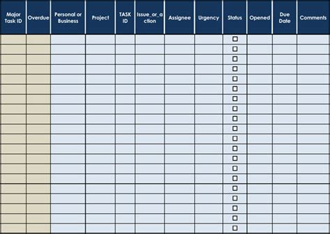 Plantilla Excel Checklist