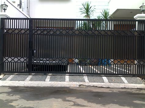 contoh model desain pagar rumah minimalis modern