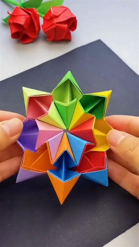 Infinite Rotating Star Diy Modular Origami Tutorial By Paper Folds