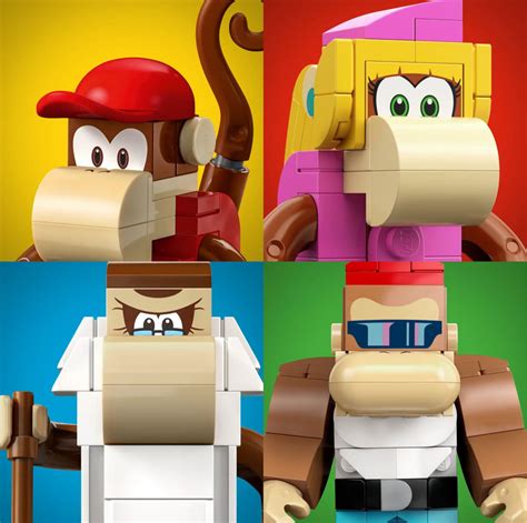 Donkey Kong Lego Set Teased Reveals Figures Of Diddy Kong Dixie Kong