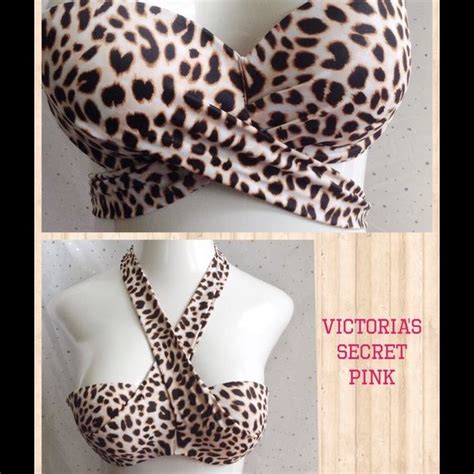 Victorias Secret Pink Leopard Bikini Top Pink Leopard Leopard