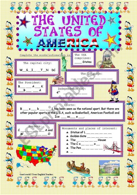 Usa The Usa Pack Teach English Step By Step Short Dylan