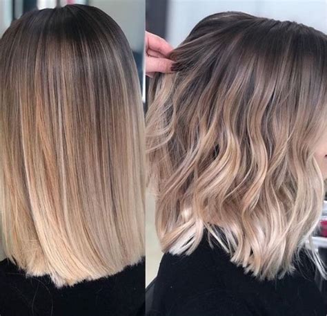 Balayage Straight Hair Short Straight Hair Ombre Hair Color Hair