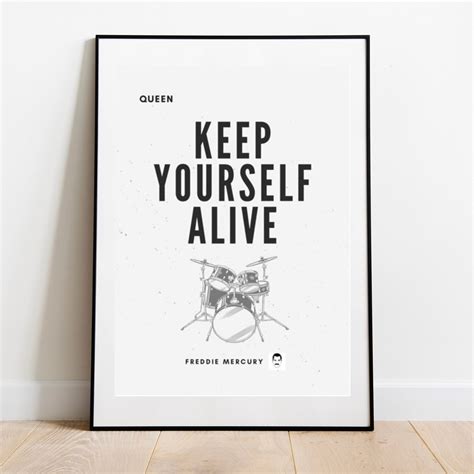 Keep Yourself Alive Printable Wall Art Queen Printable Etsy Uk